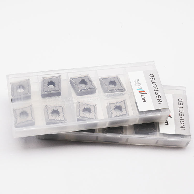 高強度TiCNベースのセルメットターニングインセット CNMG120408-MS1 HRA92.5 外部ターニングにおける耐磨性に対する硬さ