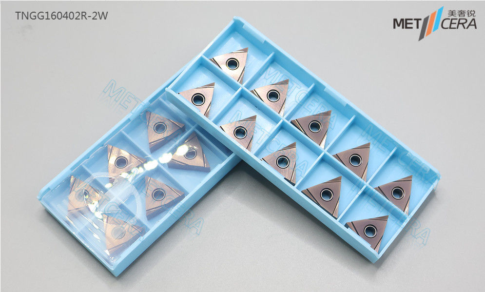 60° 三角ネガティブ 穴付き TNGG160402R-W 右手切断回転挿入,カービッド挿入,接地挿入