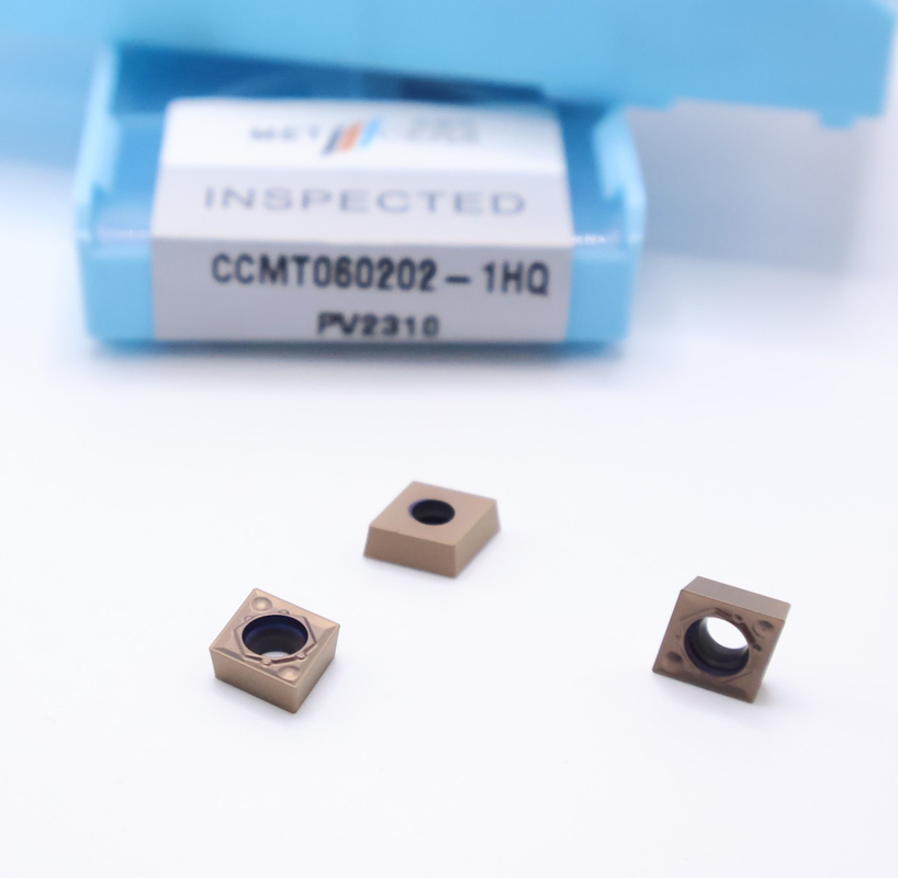 CCMT060202-1HQ PV2310 サーメット切削ツール ブロンズ材料 HRA92.5 硬さ 滑らかな表面
