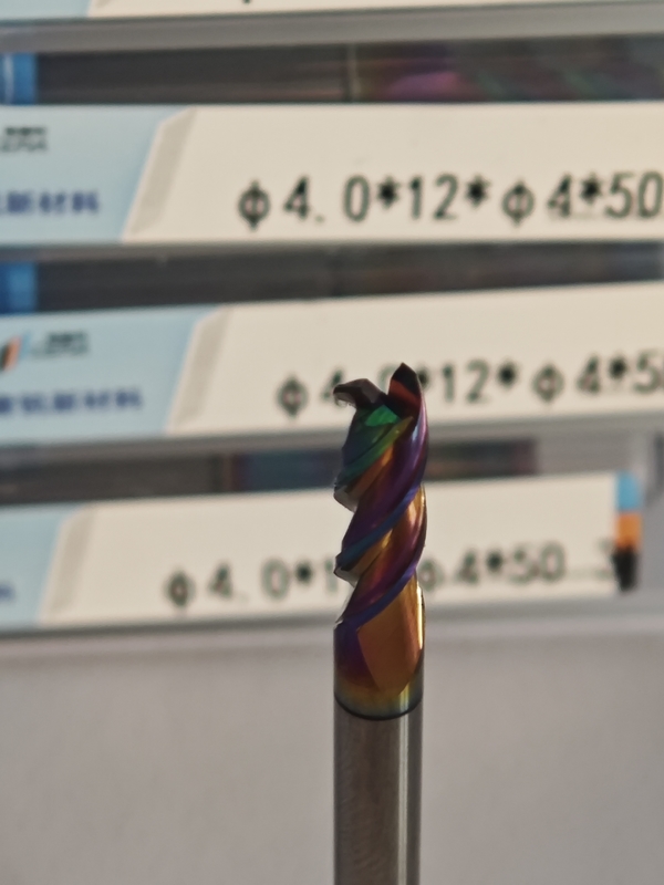 MAE PLUS 4mm 直径 固体カービッド末端ミール 非鉄金属加工 Φ4.0x12x4Dx50mm