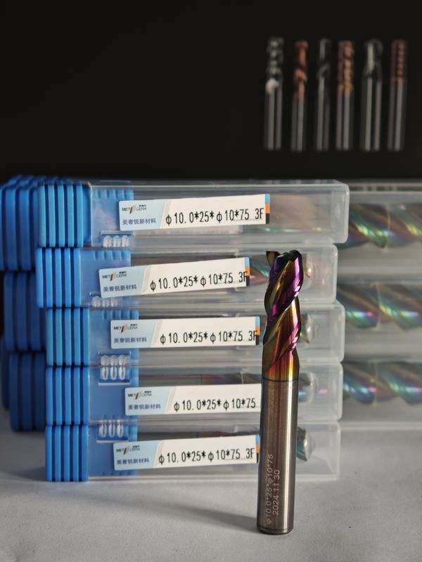MAE PLUS 製鉄金属用CNCエンドミール アルミニウムと銅加工ミール 10mm,Φ10x25x10Dx75mm
