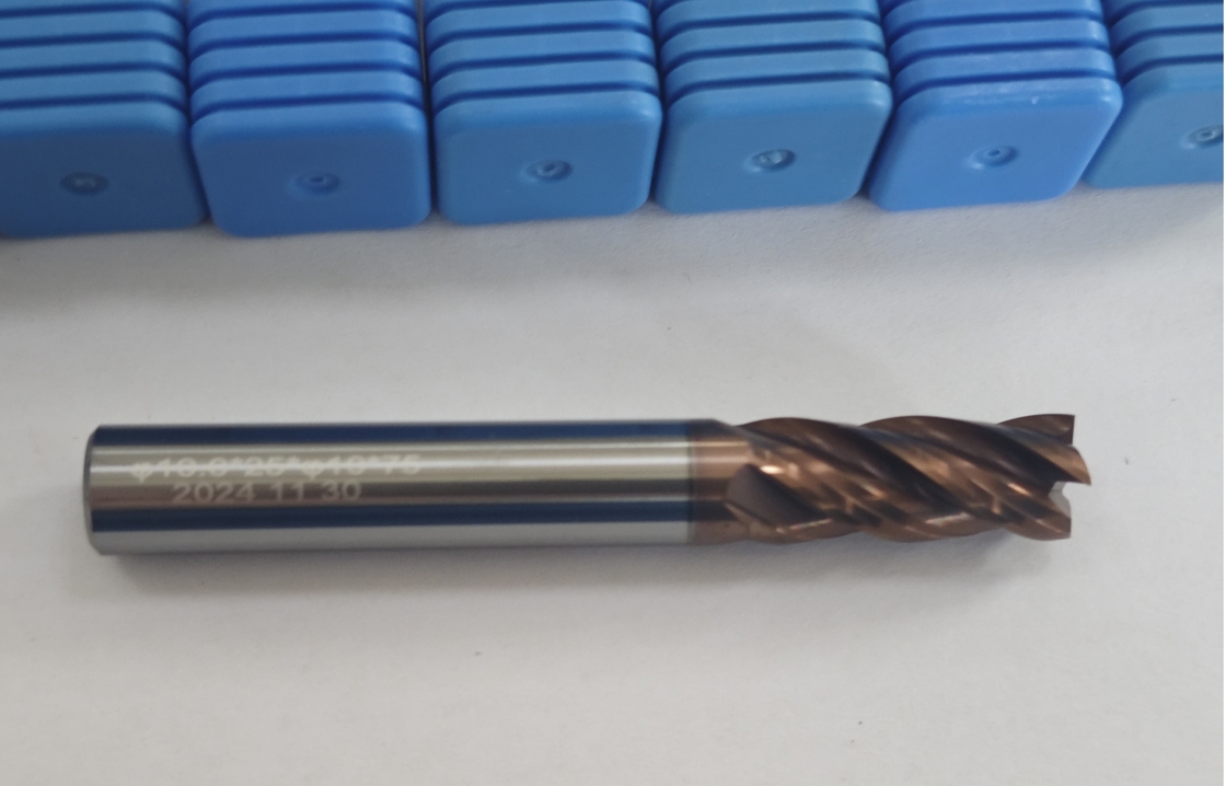 MPE4 固体カービッドフレーズ切断機 4 フルート フラットエンドフレーズ AlCrコーティング φ10.0 x 25 x φ10 x 75mm CNCフレーズ用