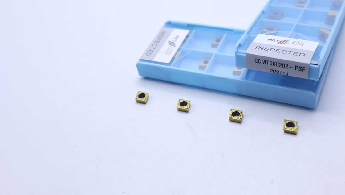 CCMT060202 鉄鋼および他の金属の仕上げのためのCNCターネスインデックス可能なサーメットターニング挿入器
