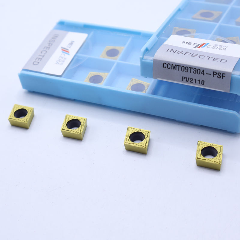 CCMT09T304 PVDコーティングされたセルメットターニング挿入,CCMT挿入多層コーティングされたターン交換挿入器