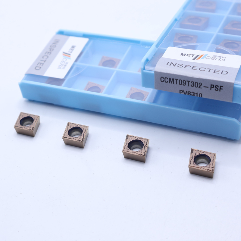 CCMT09T302 カービッド回転挿入器材 鋼材と合金材の切断の仕上げ用 PVDコーティング挿入器