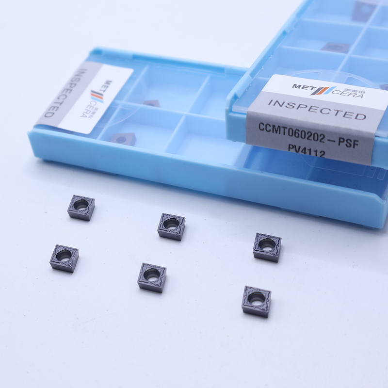 CNCカービッドターニングインセット,回転器具ホルダー用のPVDコーティングカービッドターニングインセット,CCMT060202