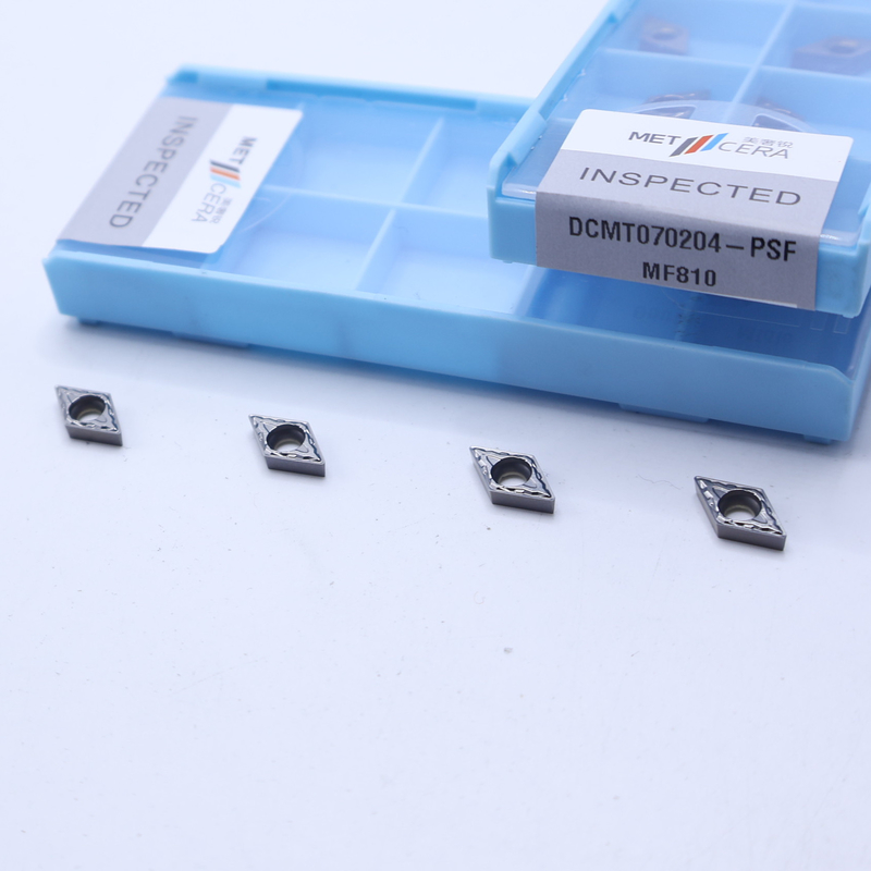インデックス可能なカービッド回転挿入器 ローツツールホルダー用,内部回転未覆の仕上げ挿入器 DCMT070204-PSF