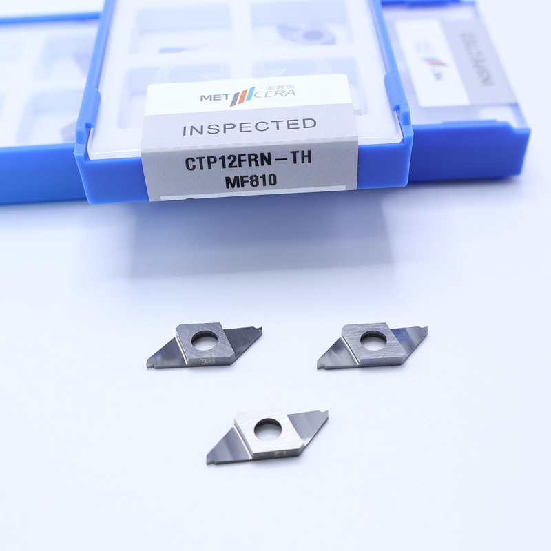 塗装されていない分断 インデックス可能な挿入品 MF810 切断用CTP12FRN-THのためのCNCカービッド挿入品