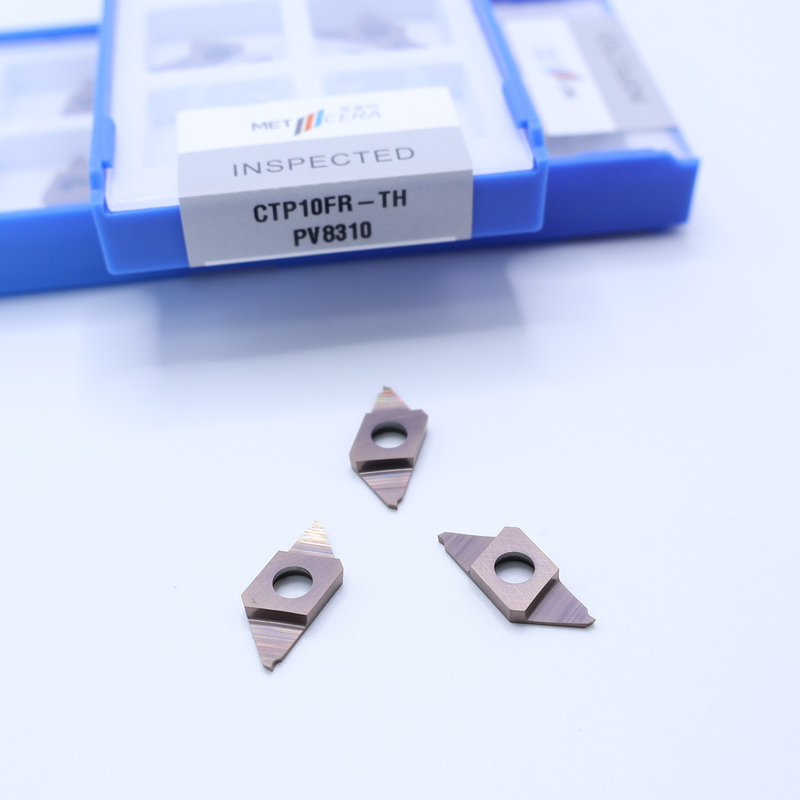 CTP10FR-TH 切断用CNCカービッド挿入 CTP PVDコーティング インデックス可能な挿入 右切断作業用ステンレス鋼