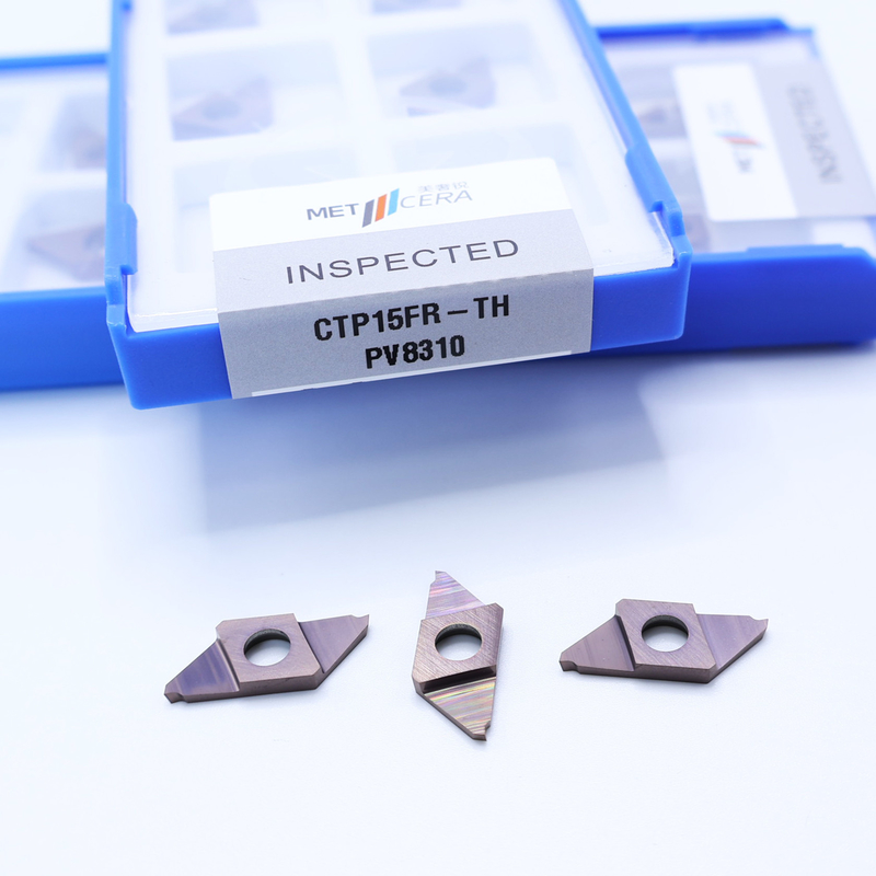 CTP15FR-TH PVDコーティングカービッドCNC挿入器 CTP切断分離用インデックス可能な挿入器