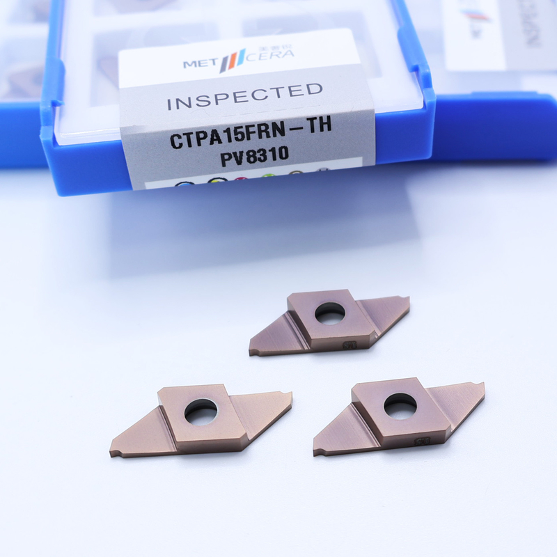 硬さ HV4200 PVD コーティング カービッド 切断 鉄鋼と不?? 鋼の加工用インセット