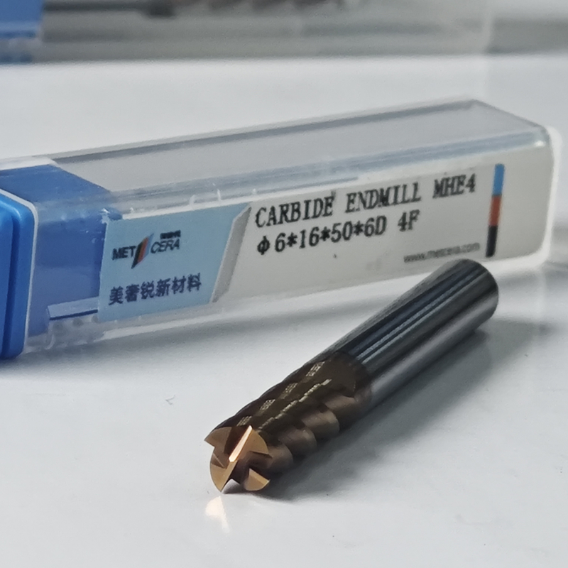 硬さ 四刃平面フレーズカット 6mm 粗質加工 コーティング TiAlSiコーティング HRC55-60 φ6.0x16x6Dx50mm