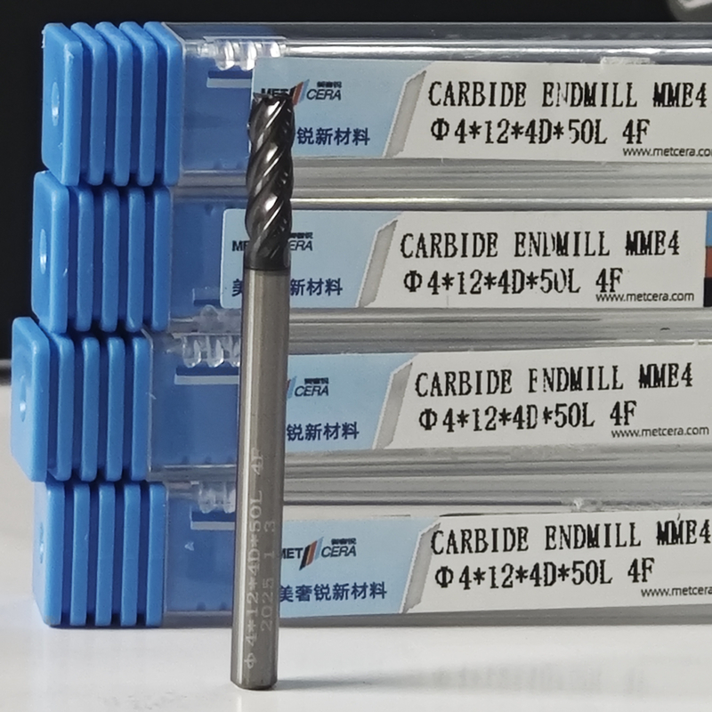 MME4 不同鋼磨削機 4mm φ4.0x12x4Dx50mm 粗末な仕上げ硬さ HRC55-60