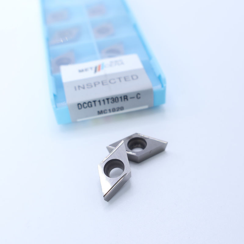 サーメットCNCターニングインセット DCGT07 DCGT11 C 仕上げチップブレーカー 金属材料 高耐磨性 利点