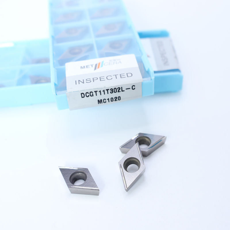サーメットCNCターニングインセット DCGT07 DCGT11 C 仕上げチップブレーカー 金属材料 高耐磨性 利点