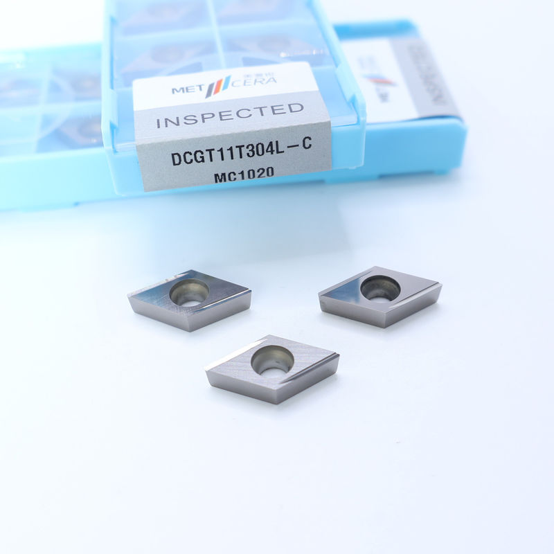 サーメットCNCターニングインセット DCGT07 DCGT11 C 仕上げチップブレーカー 金属材料 高耐磨性 利点