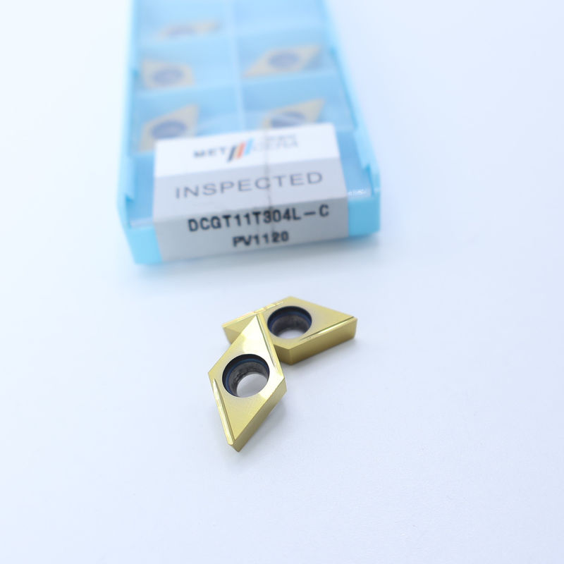 サーメットCNCターニングインセット DCGT07 DCGT11 C 仕上げチップブレーカー 金属材料 高耐磨性 利点