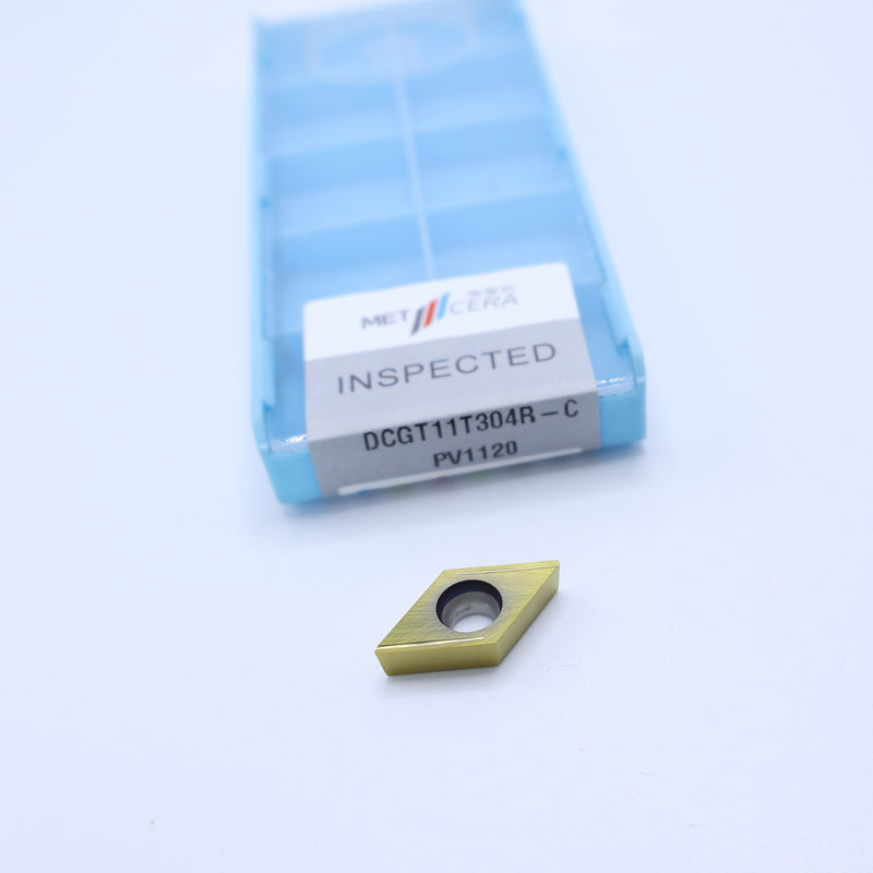 サーメットCNCターニングインセット DCGT07 DCGT11 C 仕上げチップブレーカー 金属材料 高耐磨性 利点