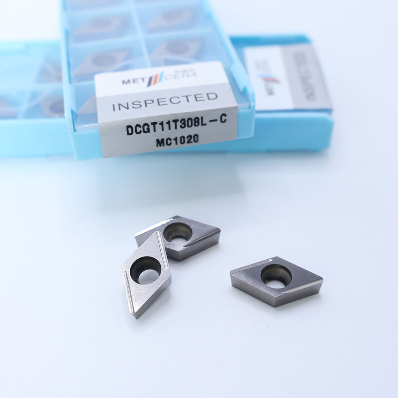 サーメットCNCターニングインセット DCGT07 DCGT11 C 仕上げチップブレーカー 金属材料 高耐磨性 利点