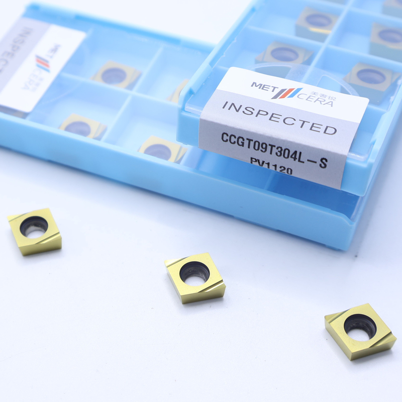 メタル素材 高耐磨性 利点 サーメット CNC トーニング インセット CCGT03 CCGT06 CCGT09 S 仕上げチップブレーカー