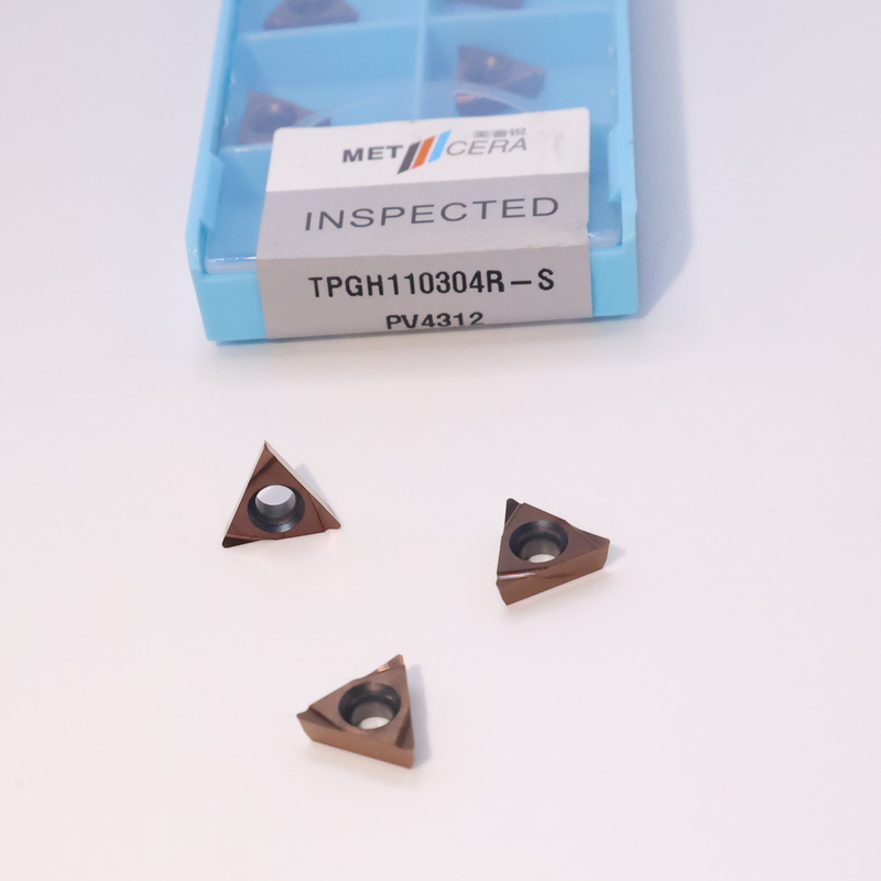 TPGH08 TPGH09 TPGH11 カービッド回転挿入, Sチップブレーカー付きカービッドCNC回転挿入