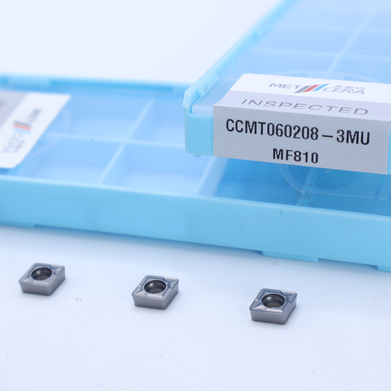 CCMT06 CCMT09 CCMT12 カービッド回転挿入 3MU のポジティブ挿入 半完成型チップブレーカー硬さ HRA918