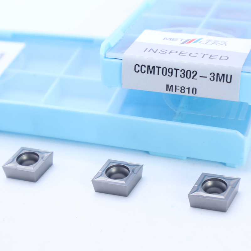 CCMT06 CCMT09 CCMT12 カービッド回転挿入 3MU のポジティブ挿入 半完成型チップブレーカー硬さ HRA918