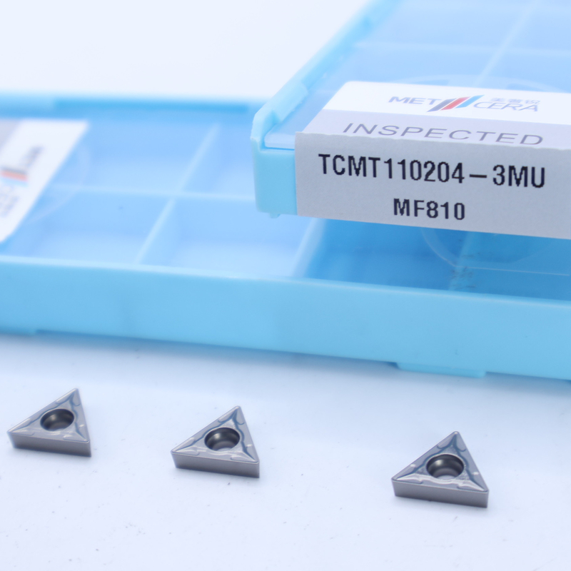 MF810級 シルバーカービッドターニングインスルト TCMT09 TCMT11 TCMT16 3MU半完成チップブレッカー付きポジティブなCNCインスルト
