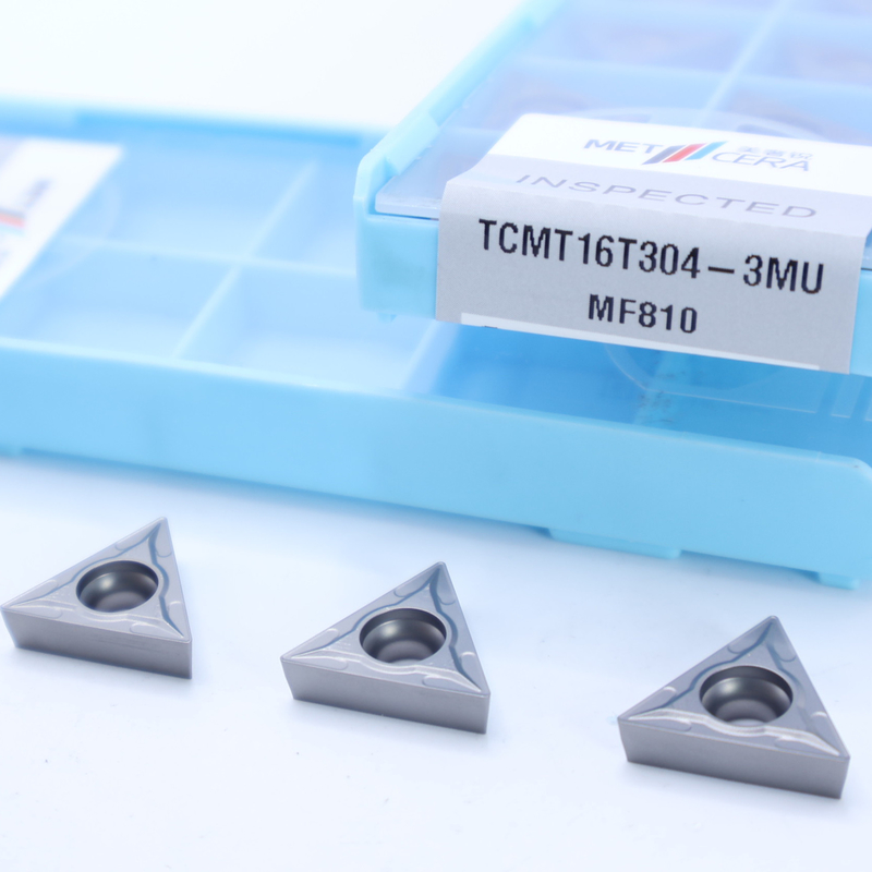 MF810級 シルバーカービッドターニングインスルト TCMT09 TCMT11 TCMT16 3MU半完成チップブレッカー付きポジティブなCNCインスルト
