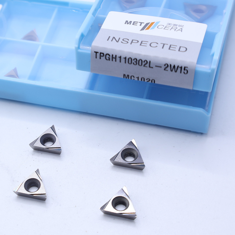 TiCN サーメット CNC トーニング 挿入 TPGH1103 2W15 シャープ・フィニッシュ チップ・ブレーカー 金属材料 高耐磨性