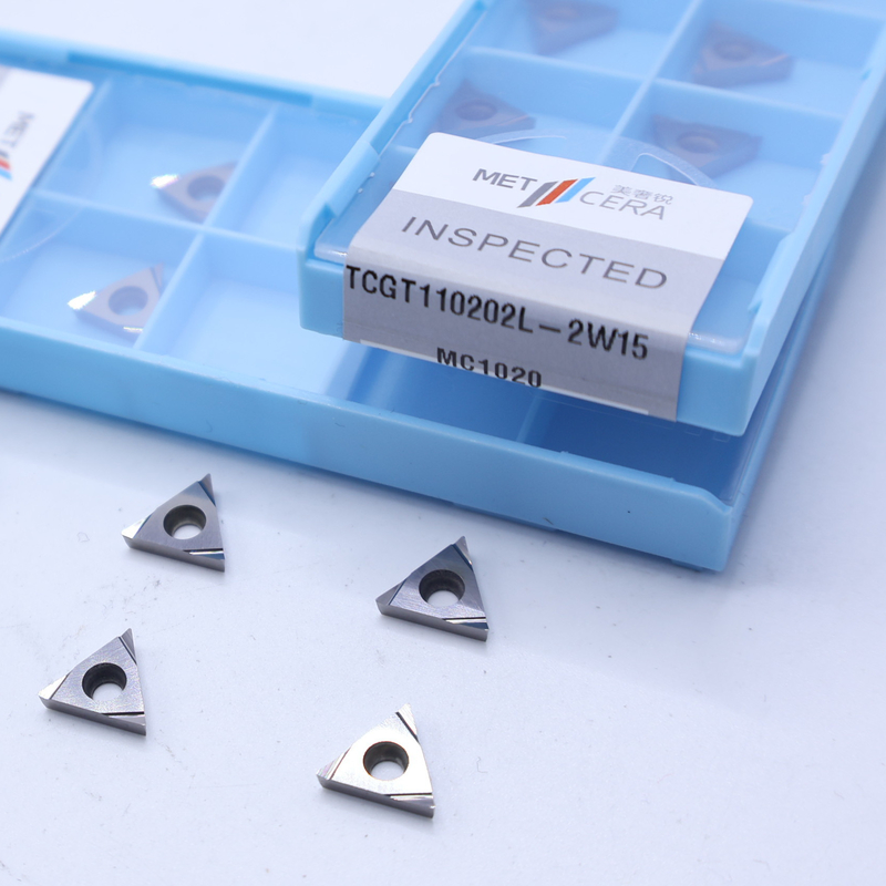 外部ターニング セルメット CNC インセット TCGT11 TCGT1102 2W15 シャープ・フィニッシュチップ・ブレーカー 鉄鋼金属合金加工
