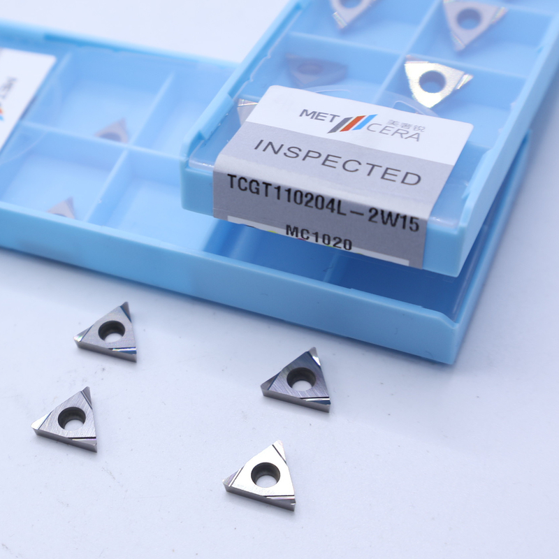 外部ターニング セルメット CNC インセット TCGT11 TCGT1102 2W15 シャープ・フィニッシュチップ・ブレーカー 鉄鋼金属合金加工