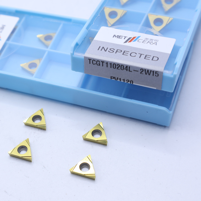 外部ターニング セルメット CNC インセット TCGT11 TCGT1102 2W15 シャープ・フィニッシュチップ・ブレーカー 鉄鋼金属合金加工