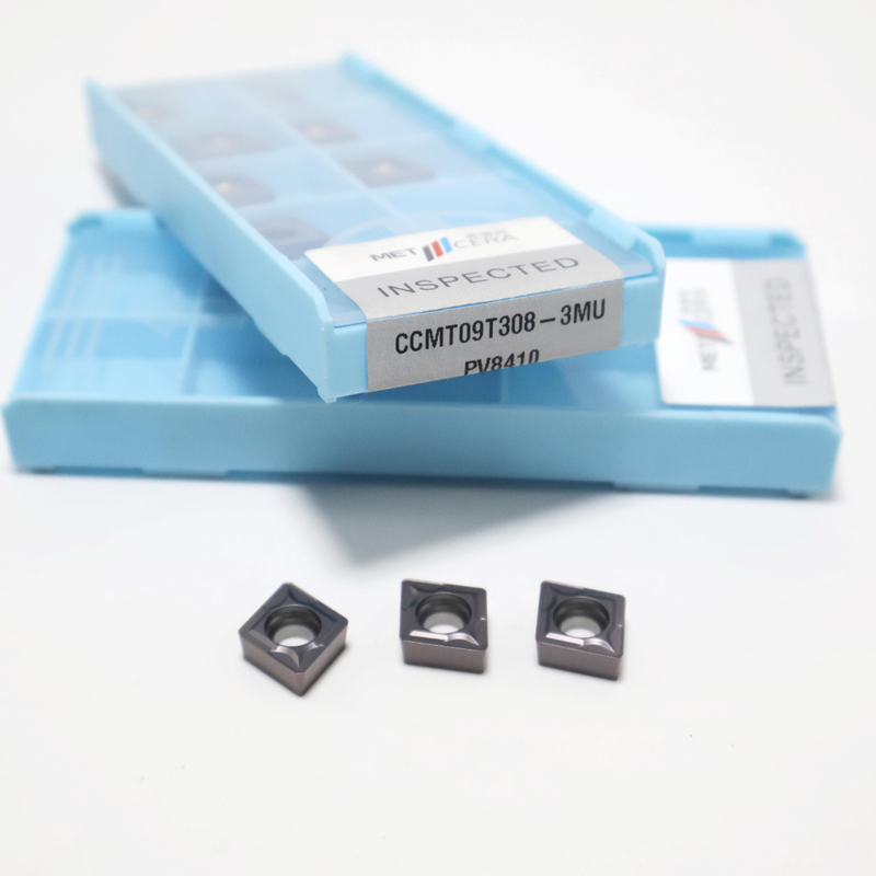 CCMT0602 CCMT09T3 CCMT1204 鉄鋼,不鋼鋼,PVDコーティングのカービッドターニング挿入 3MUチップブレーカーの挿入