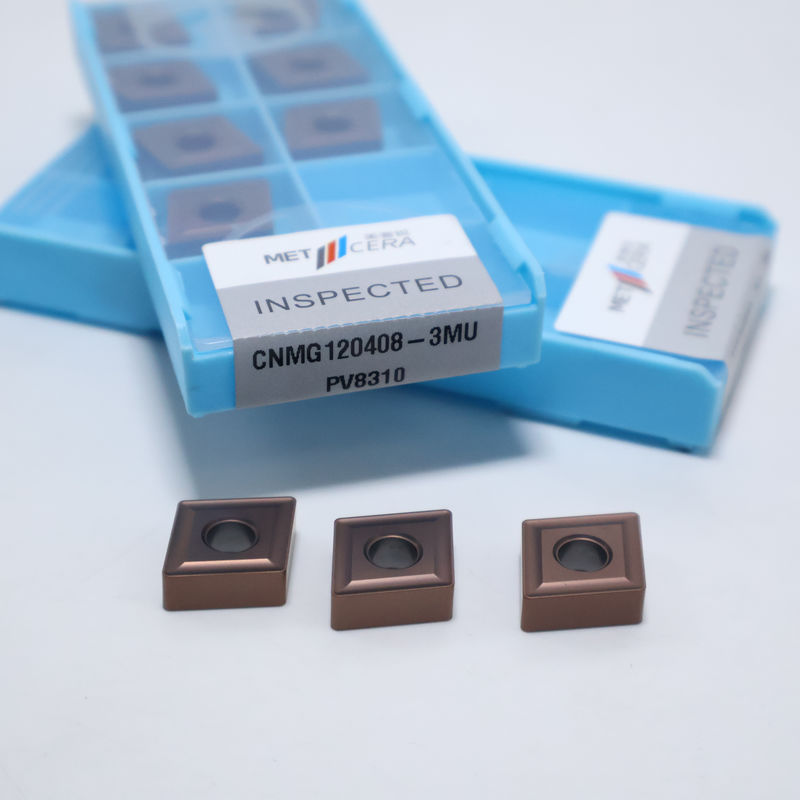 PV8310 グレード CNMG120404 CNMG120408 鋼およびステンレス鋼用超硬旋削インサート、ネガティブインサート、3MU チップブレーカー